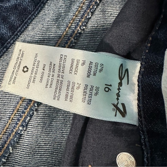 Seven7 women's size 16 straight leg jeans - Picture 5 of 5